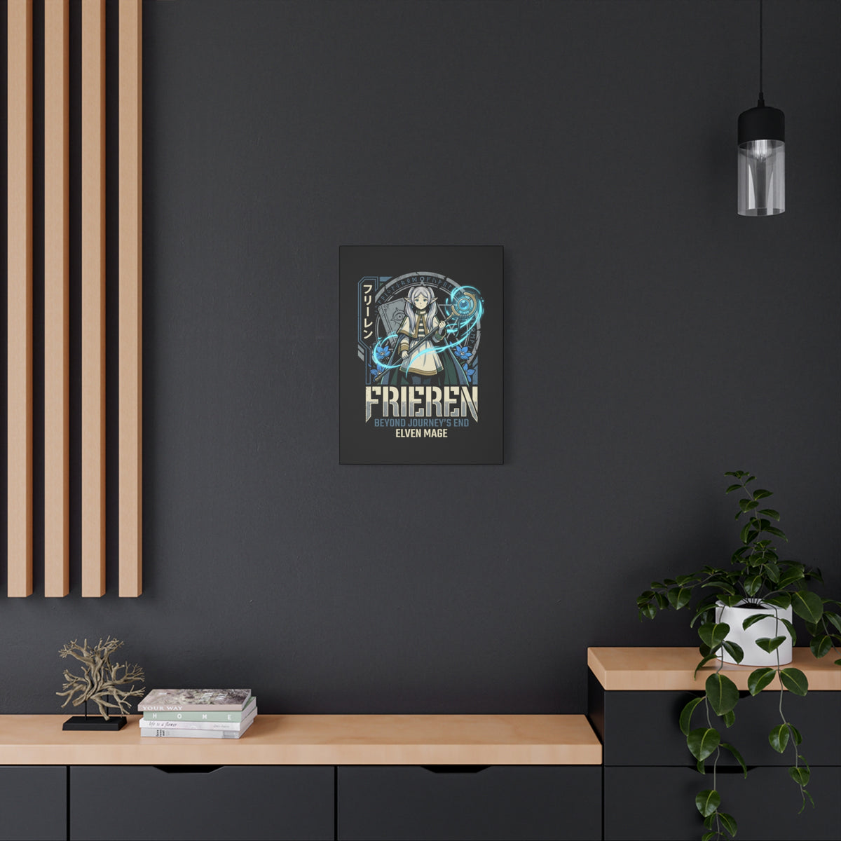 Frieren Beyond Journey's End Elven Mage Staff Canvas Print