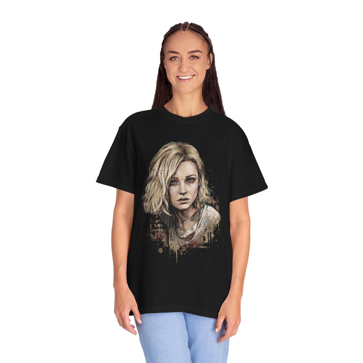 Resident Evil 9 Grace Ashcroft Stealth Deduction Powerless Icon Premium T-Shirt