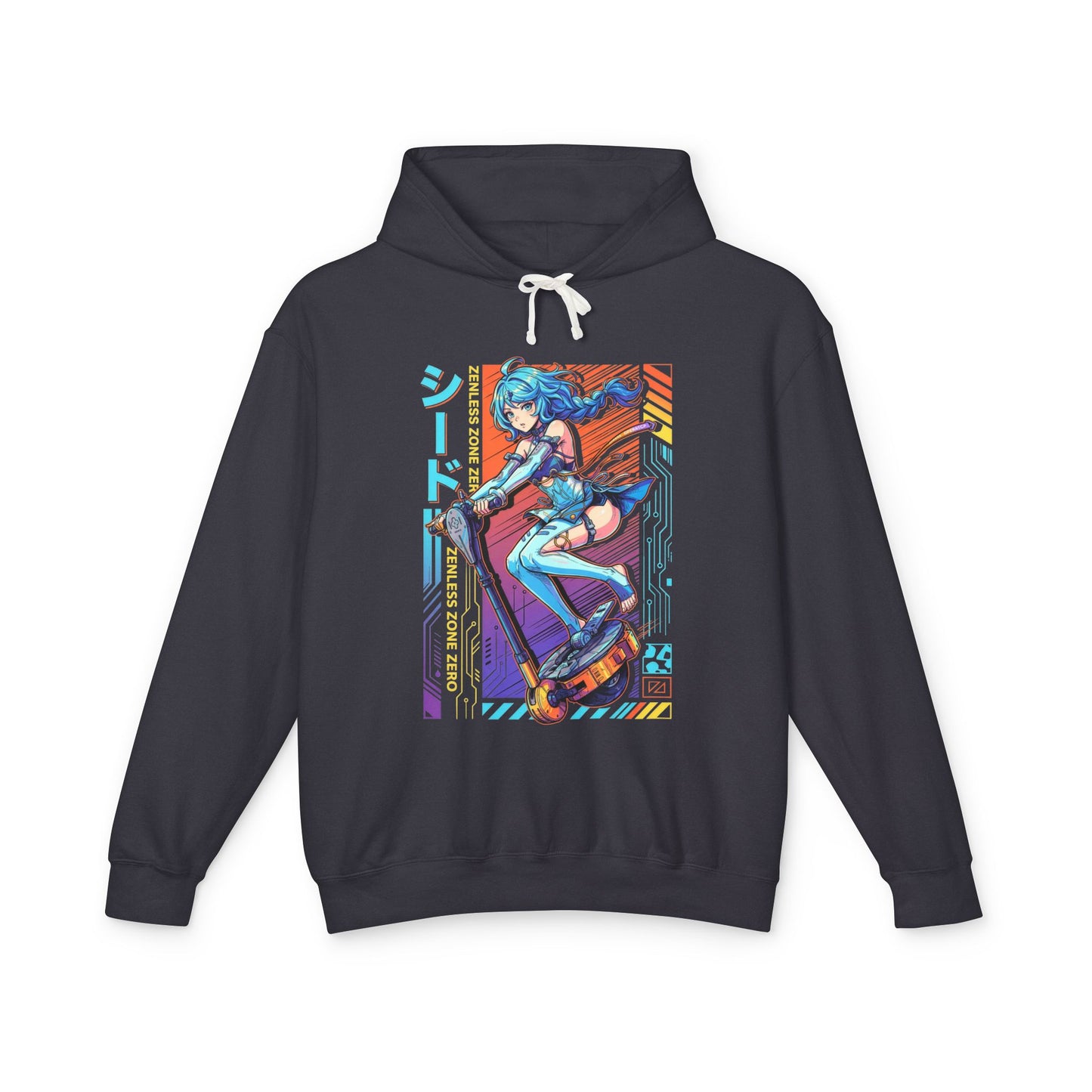 Retrowave Synth Seed Zenless Zone Zero White Demon Unisex Premium Hoodie