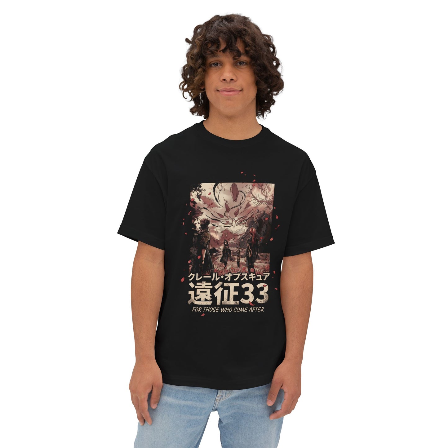 Gorgeous Red Gommage: Expedition 33 Street Fashion Premium Oversized Unisex T-Shirt