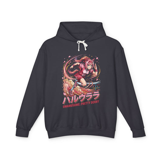 Umamusume Haru Urara Red Tracksuit Hurdle Fan Art Hoodie