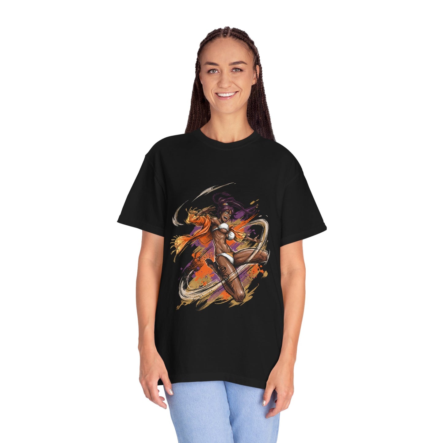 Yoruichi Shihouin Bleach Flash Step Master Hohō Combat Portrait Premium T-Shirt