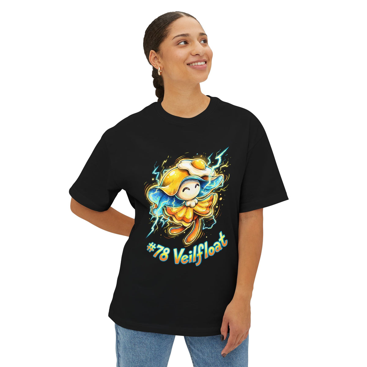 Veilfloat Aniimo Elemental Burst Creature Art - Oversized Premium Tee
