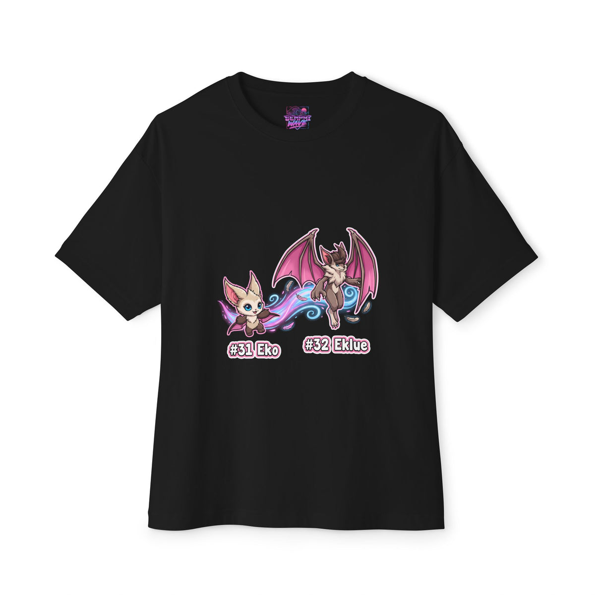Eko Eklue Aniimo Evolution Line Sticker Art - Oversized Premium Tee