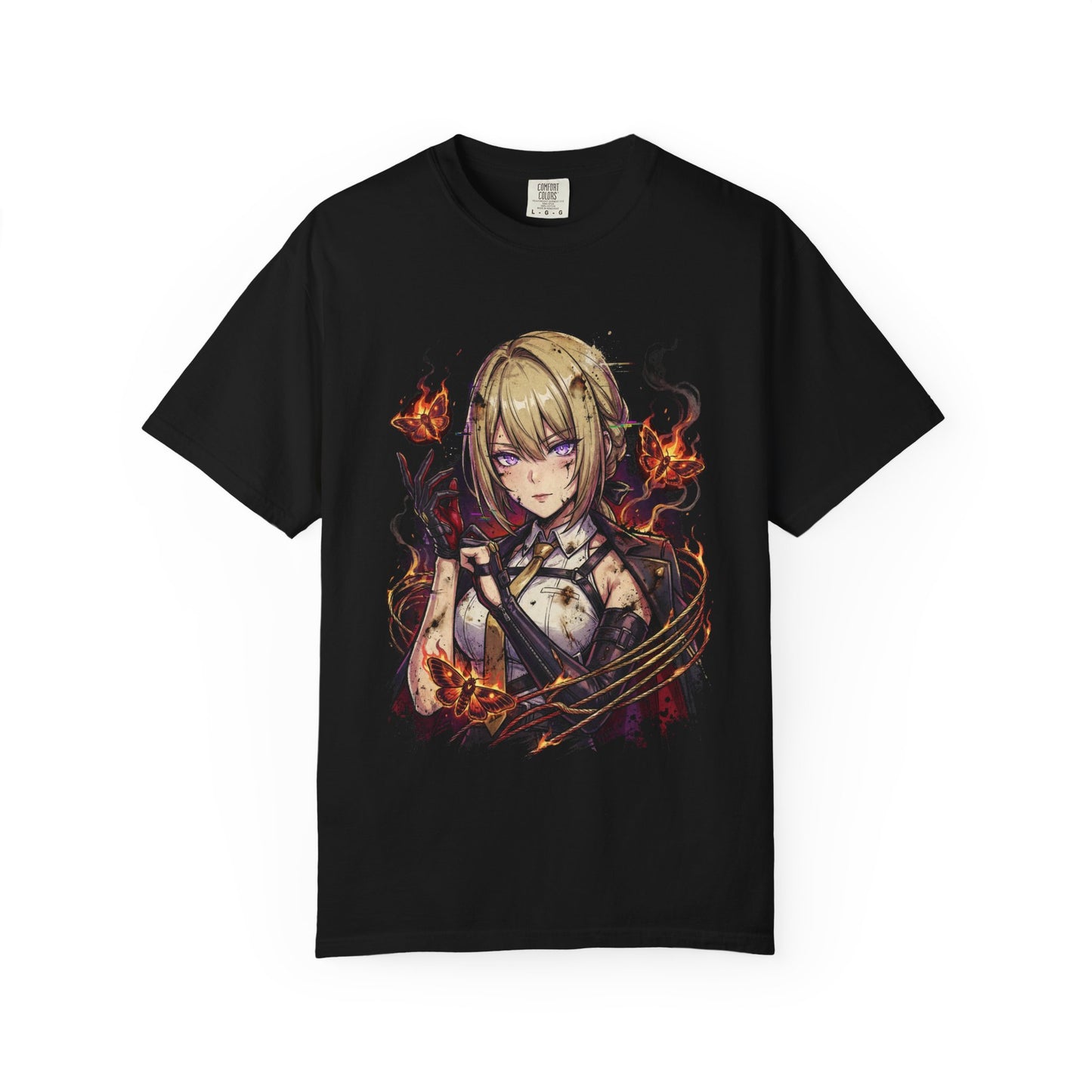 Evelyn Chevalier ZZZ Red Burning Tethers Portrait Premium T-Shirt