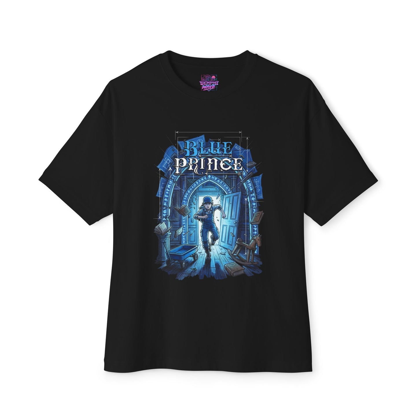 Blue Prince Game Mt Holly Shifting Rooms Puzzle Design Premium Oversized Unisex T-Shirt