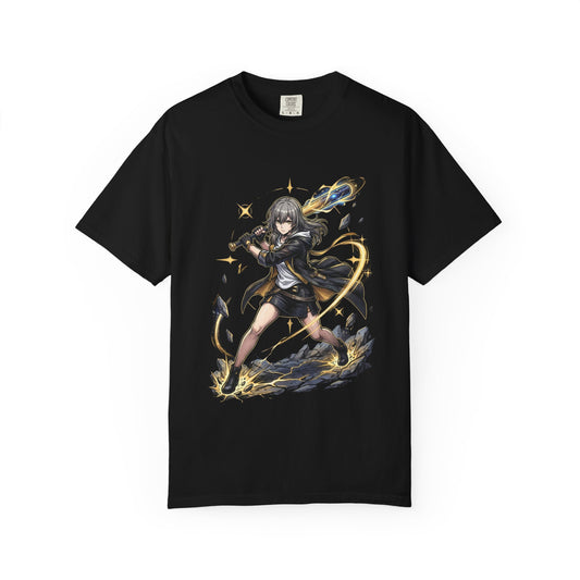 Honkai Star Rail Stelle Gray Eyes Preservation Fire Art Premium T-Shirt