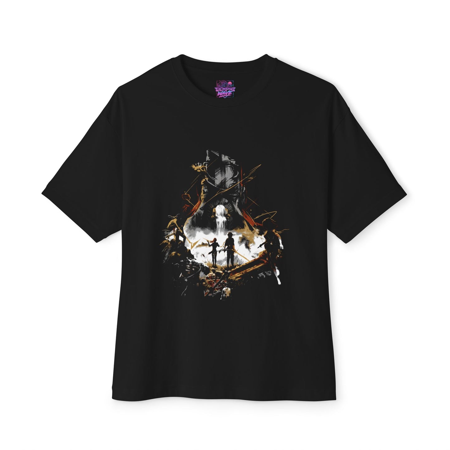 Golden Expedition 33: Red Gommage Street Fashion Legend Facing the Paintress Premium Oversized Unisex T-Shirt
