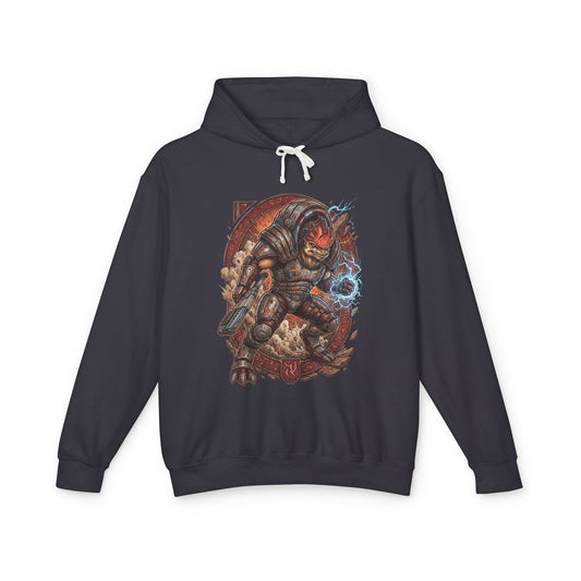 Mass Effect Wrex Rune Circle Biotic Fist Fan Art Hoodie