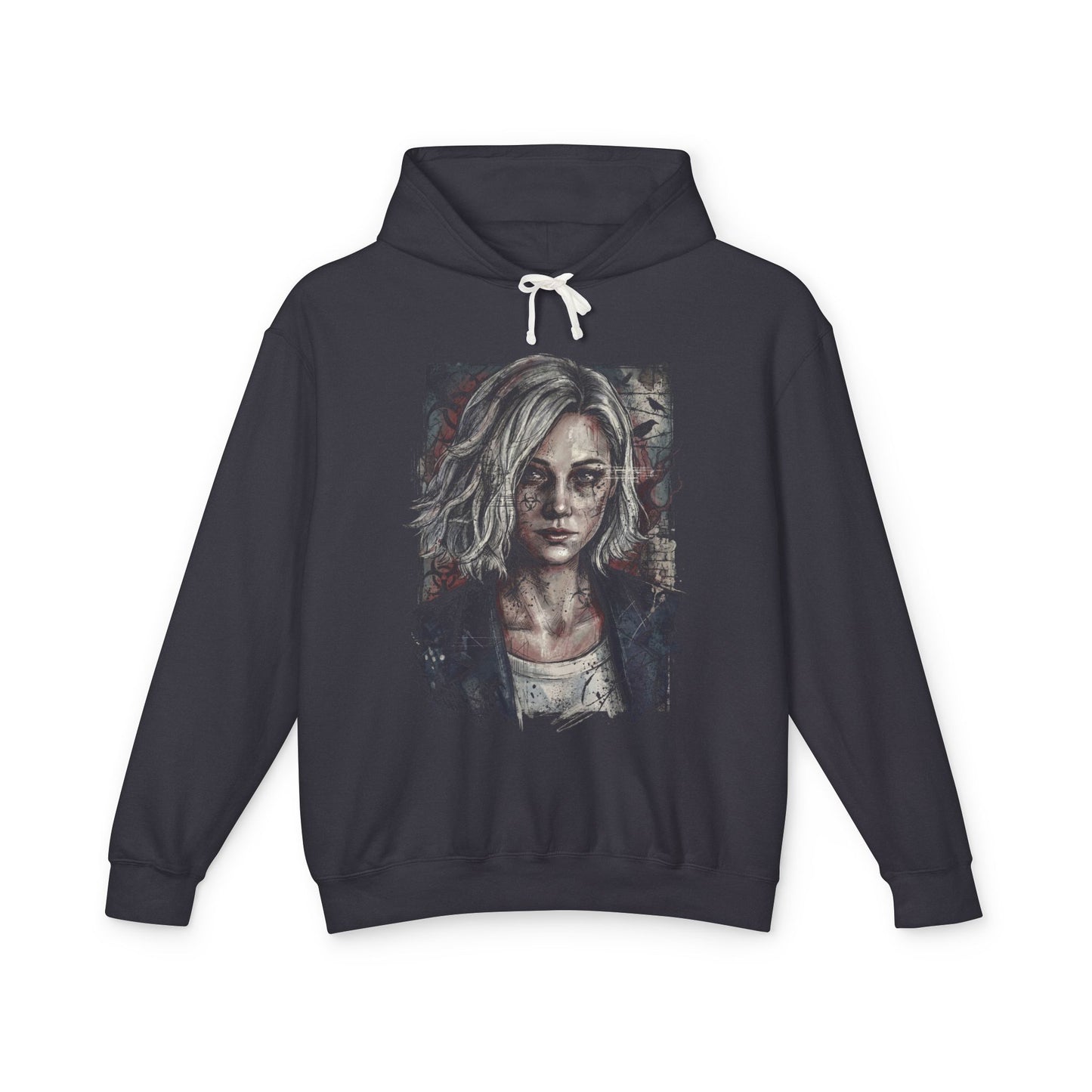 Grace Ashcroft Resident Evil Requiem Powerless Tension Portrait Unisex Premium Hoodie