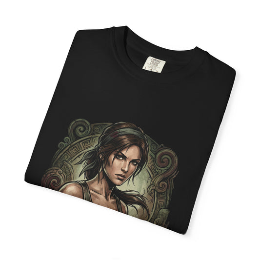 Lara Croft T-Shirt | Turquoise Tank Retro Tomb Raider Fan Apparel Premium T-Shirt