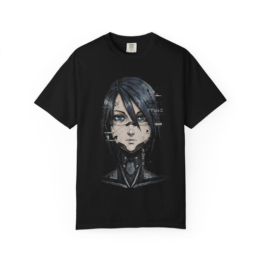 Elster Signalis Android Black Hair Red Highlights Portrait Premium T-Shirt