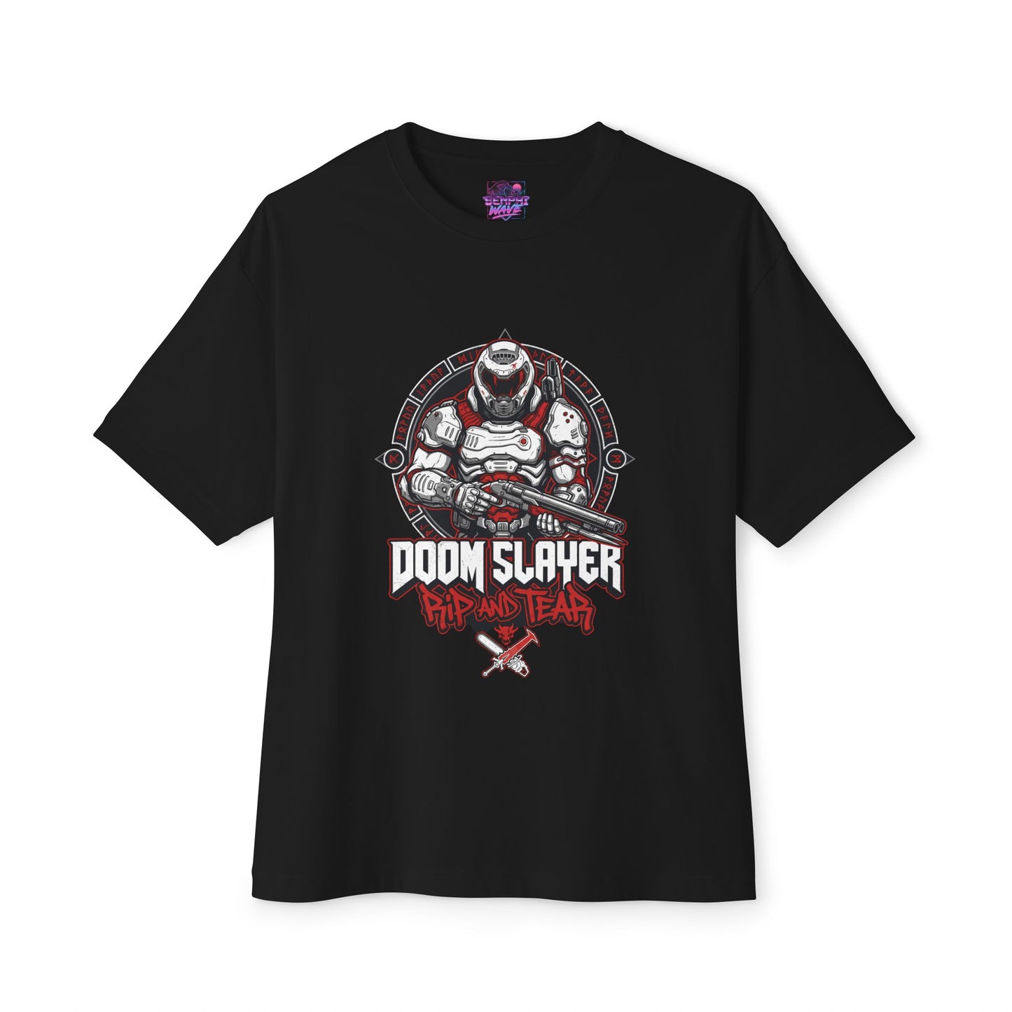 Doom Slayer: Rip and Tear Until It Is Done Premium Oversized Unisex T-Shirt