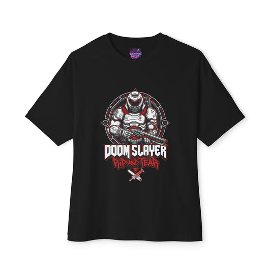 Doom Slayer: Rip and Tear Until It Is Done Premium Oversized Unisex T-Shirt
