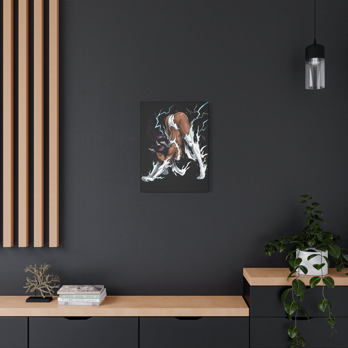 Bleach Yoruichi Shihouin Flash Goddess Martial Arts Master Canvas Print