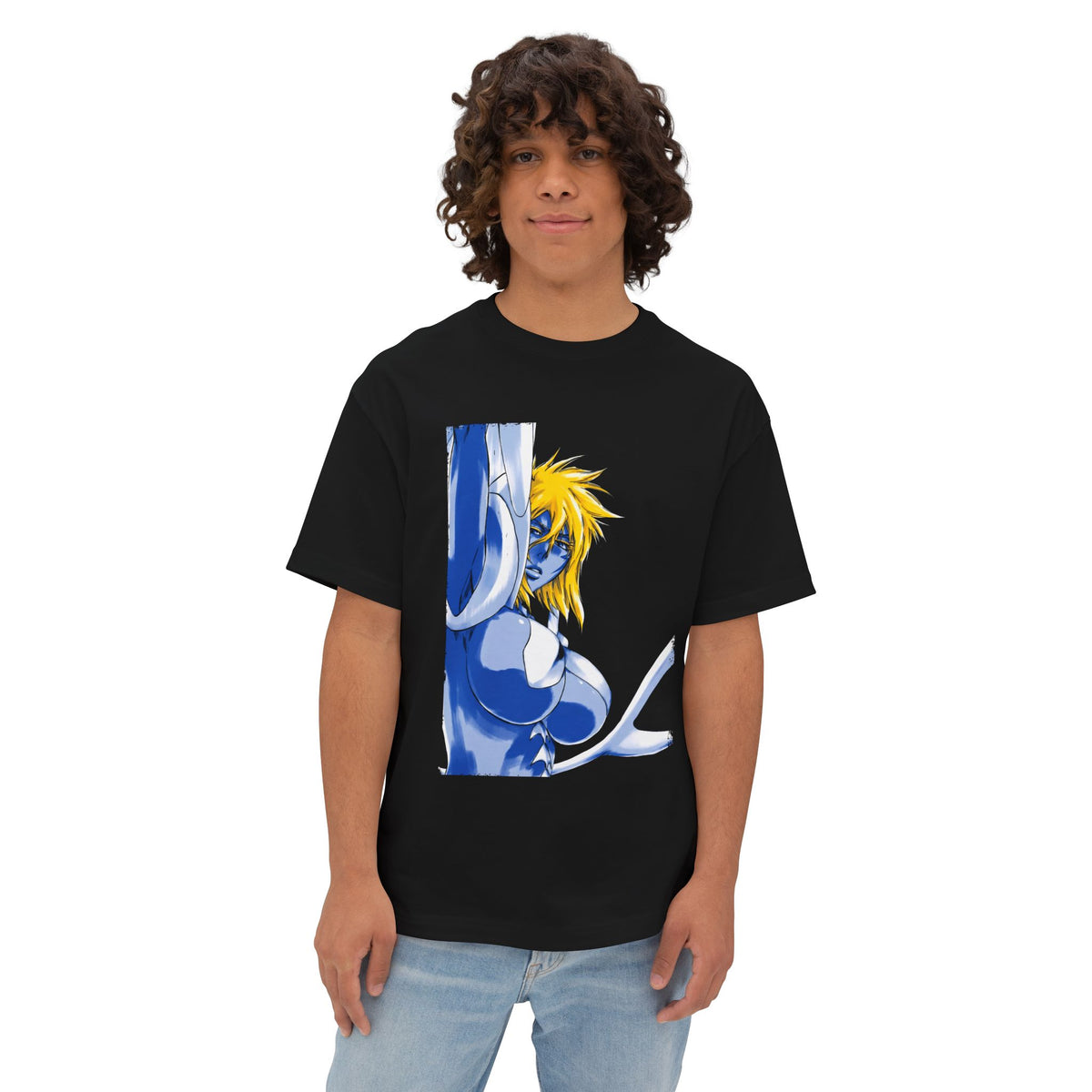 Tier Harribel Bleach Shark Teeth Water Queen Portrait Premium Oversized Unisex T-Shirt