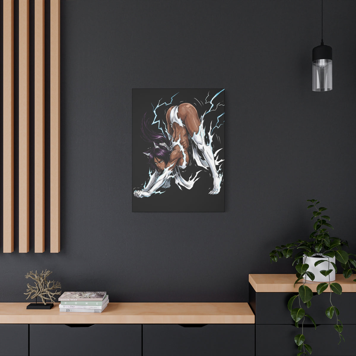 Bleach Yoruichi Shihouin Flash Goddess Martial Arts Master Canvas Print