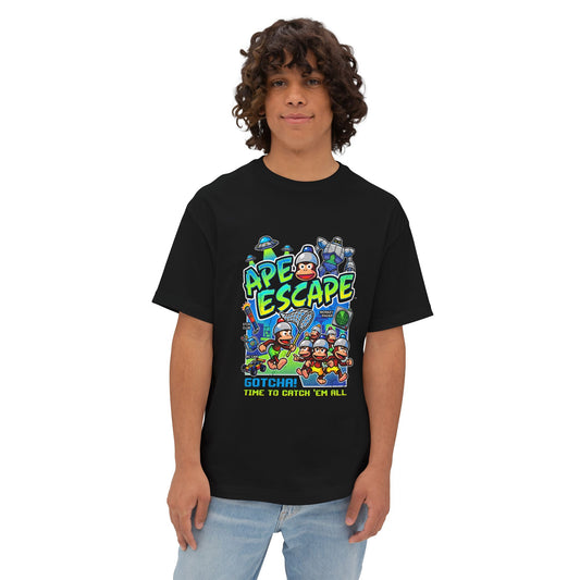 Ape Escape PS1 Classic – Spike Catching Monkeys Retro Legend Premium Oversized Unisex T-Shirt