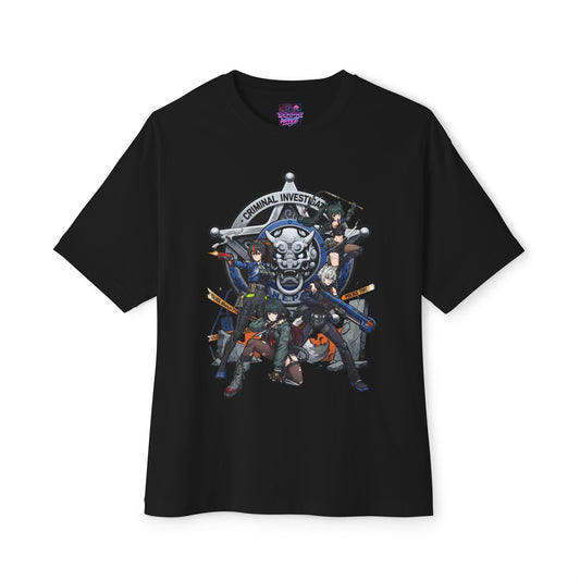 Zenless Zone Zero Criminal Investigation Badge Police Tape Fan Art Oversized T-Shirt
