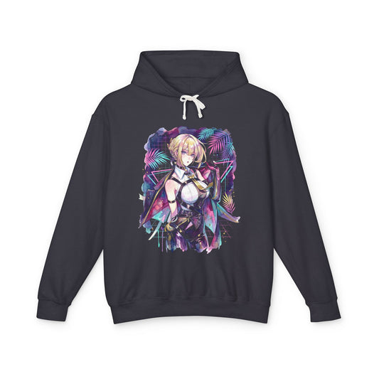Evelyn Chevalier ZZZ Red Burning Tethers Portrait Unisex Premium Hoodie