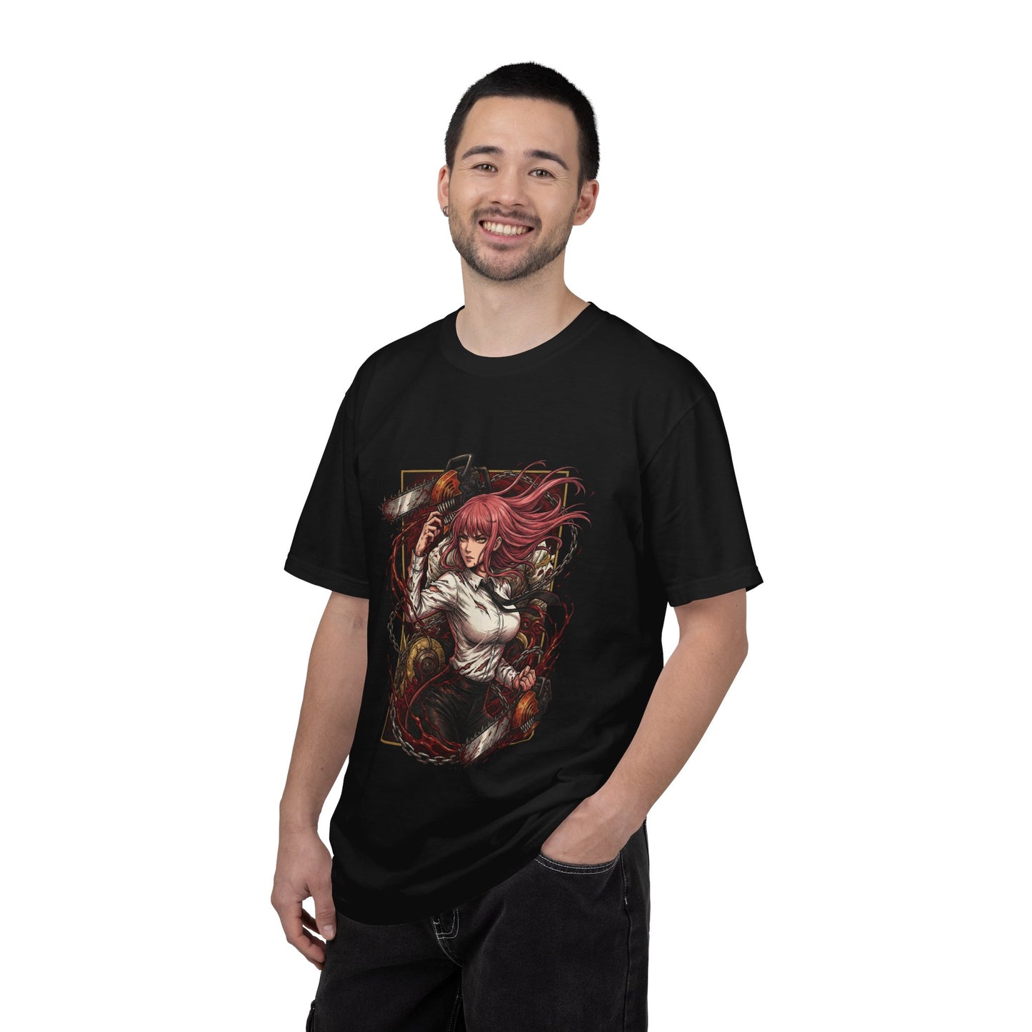 Chainsaw Man Denji Devil Hybrid Chainsaw Arms Fight Art Premium T-Shirt