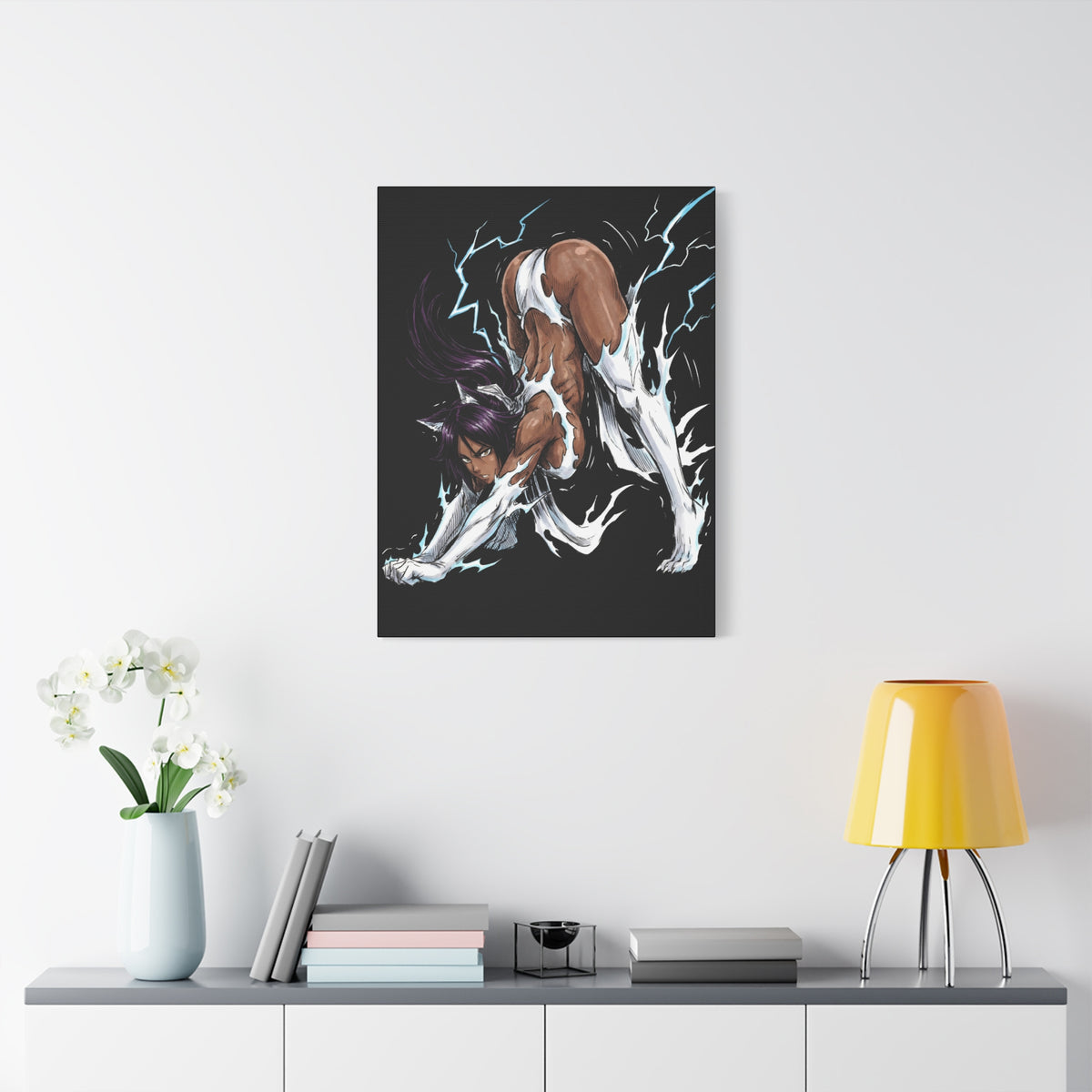 Bleach Yoruichi Shihouin Flash Goddess Martial Arts Master Canvas Print