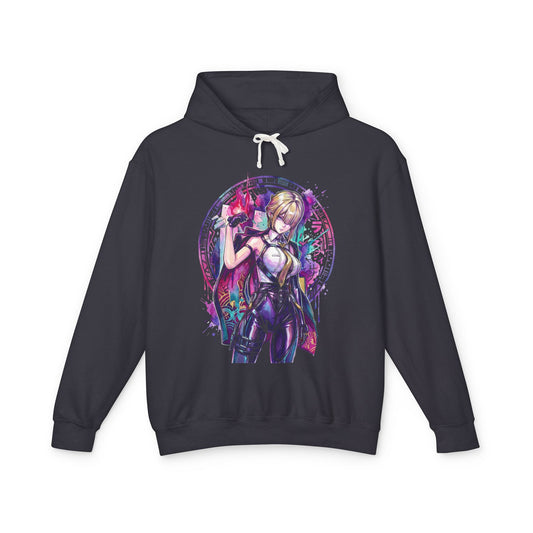 Evelyn Chevalier ZZZ Red Burning Tethers Portrait Unisex Premium Hoodie