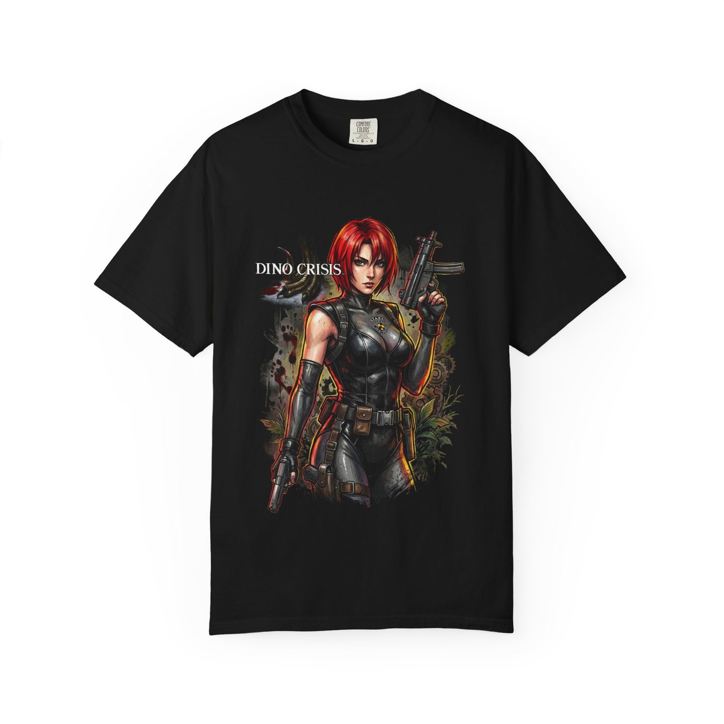 Regina Dino Crisis Guns T-Rex Threat Portrait Premium T-Shirt