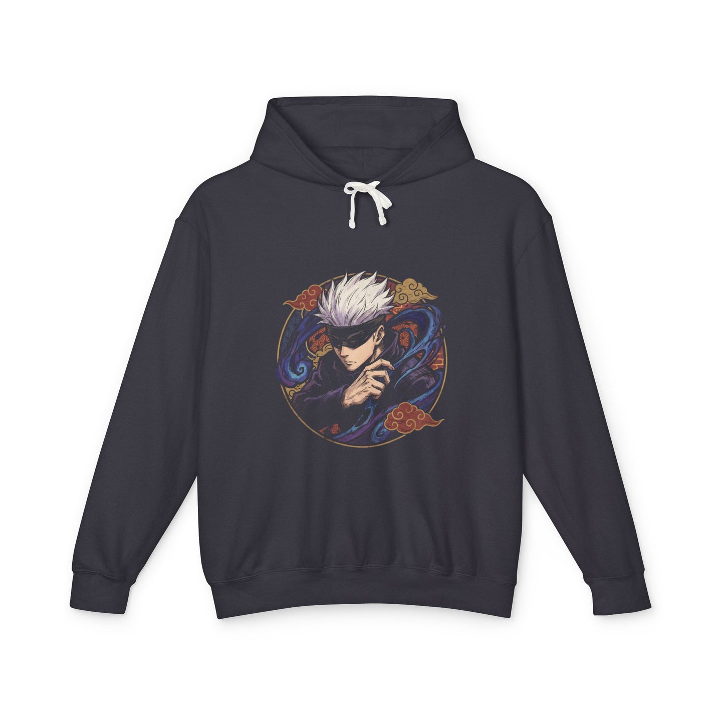 Jujutsu Kaisen Gojo Satoru Blue Eyes Hidden Design Unisex Premium Hoodie
