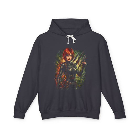 Dino Crisis Regina Guns Holster Red Ponytail Art Unisex Premium Hoodie