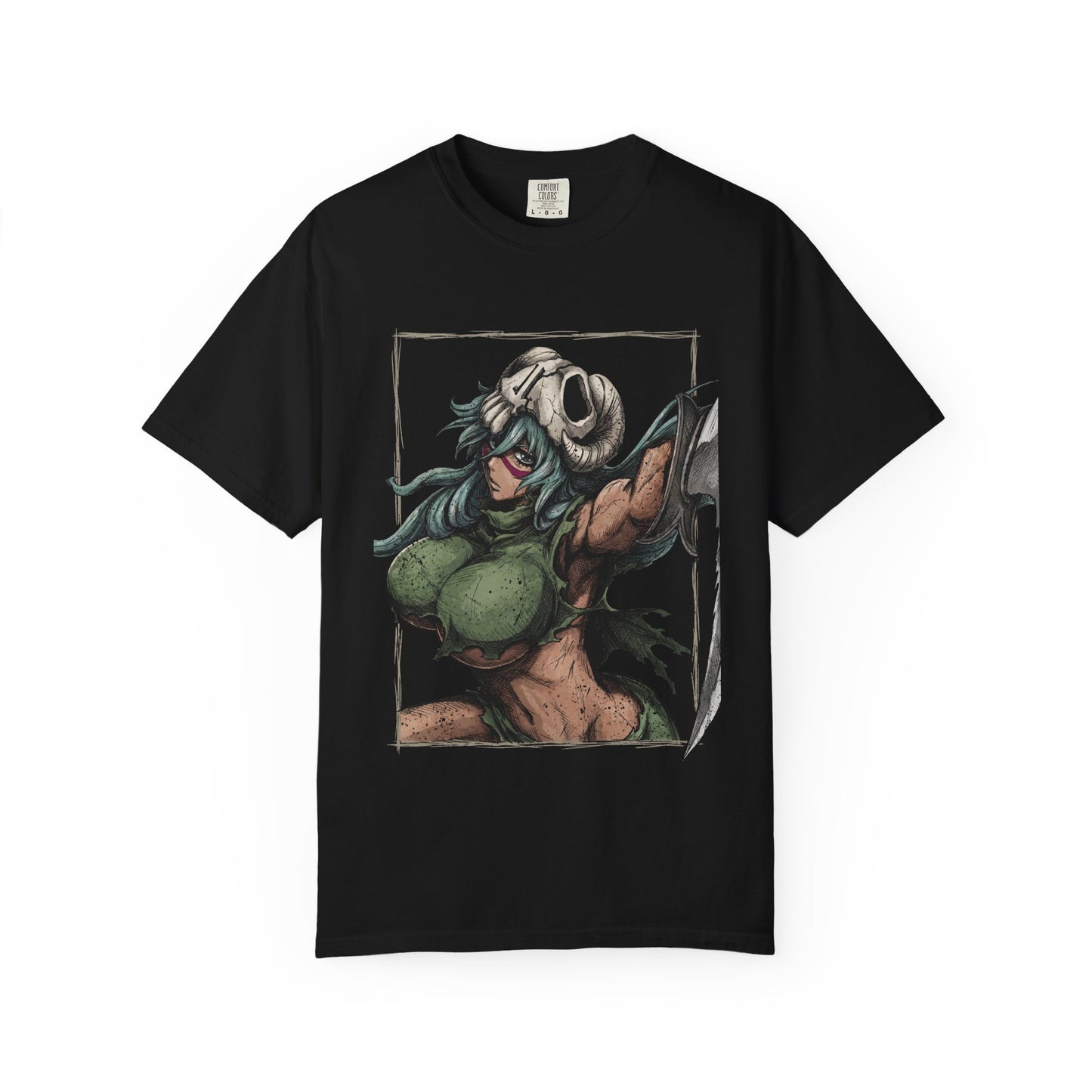 Green Hair Arrancar Warrior Nelliel Tu Gamuza Premium T-Shirt