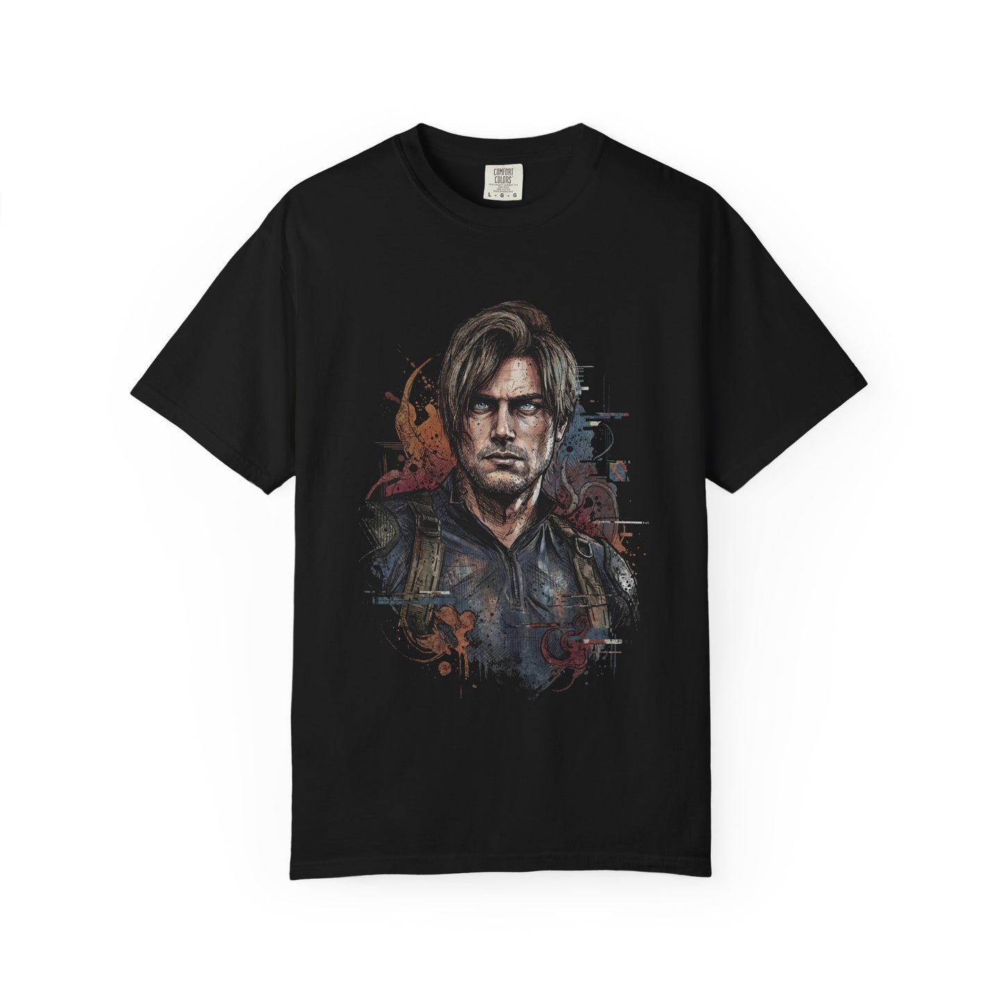 Leon Kennedy Resident Evil Requiem Gravelly Voice Fighter Art Premium T-Shirt