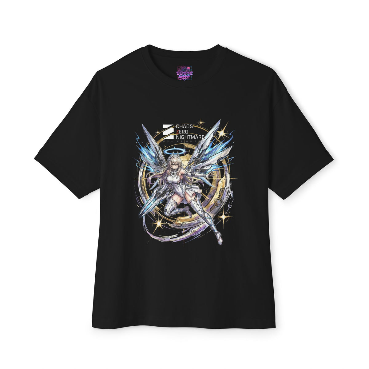 Chaos Zero Nightmare Sereniel Golden Ring Logo Fan Art Oversized T-Shirt