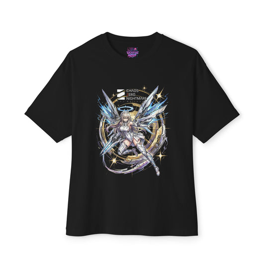 Chaos Zero Nightmare Sereniel Golden Ring Logo Fan Art Oversized T-Shirt
