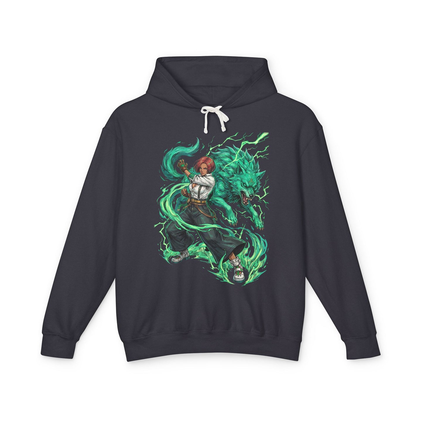 Giovanna Guilty Gear Strive: Energetic Smile Wolf Tail Unisex Premium Hoodie