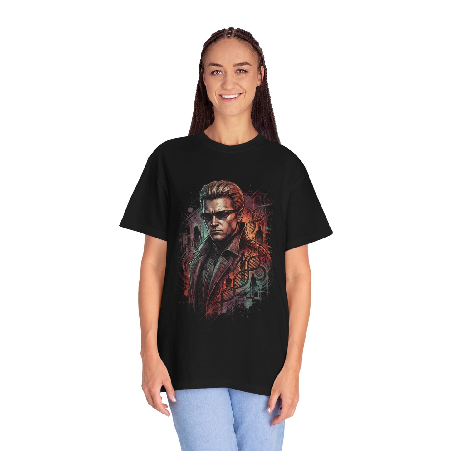 Resident Evil Albert Wesker Sunglasses Red Eyes Superhuman Design Premium T-Shirt