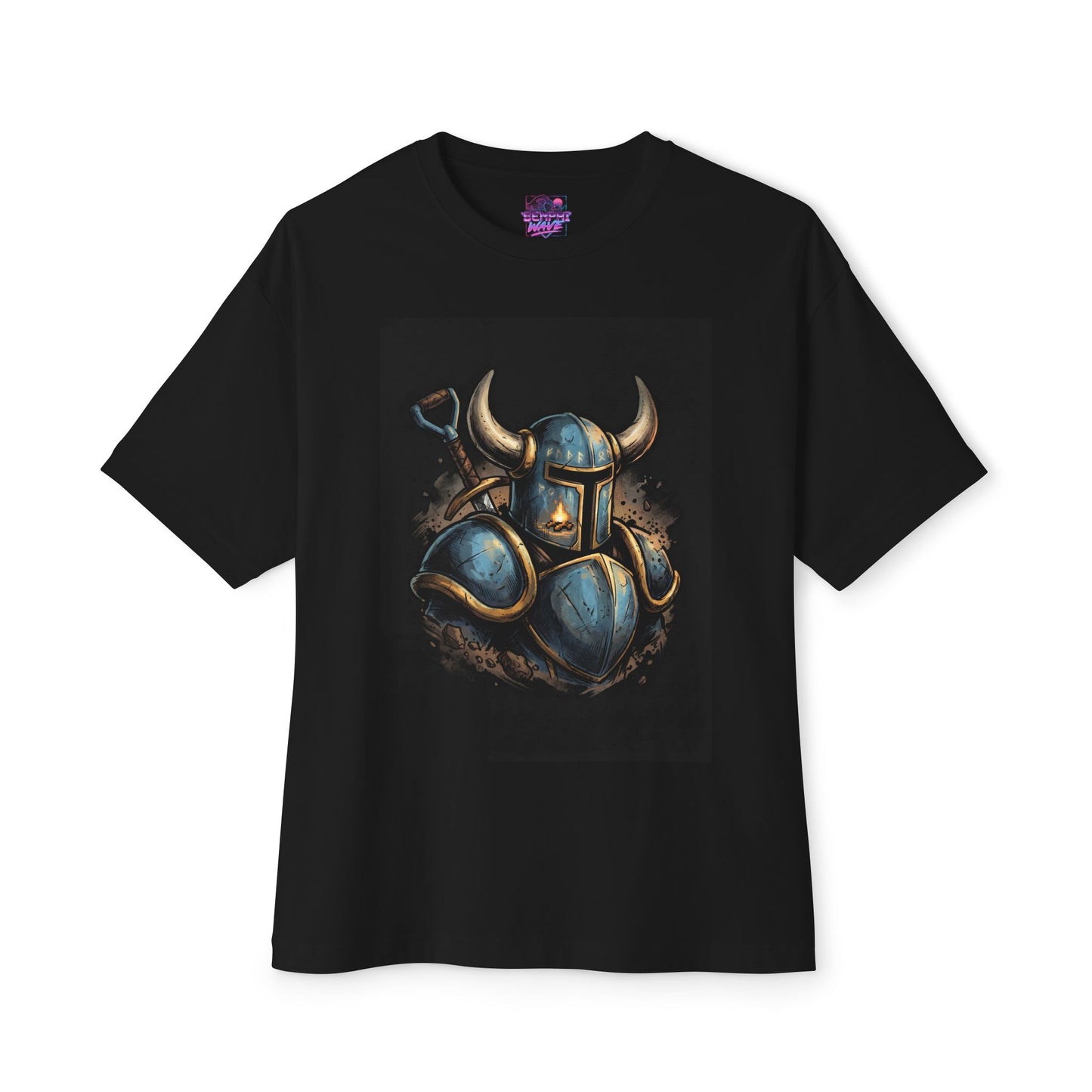 Shovel Knight Vaporwave Aesthetic Retro Design Premium Oversized Unisex T-Shirt