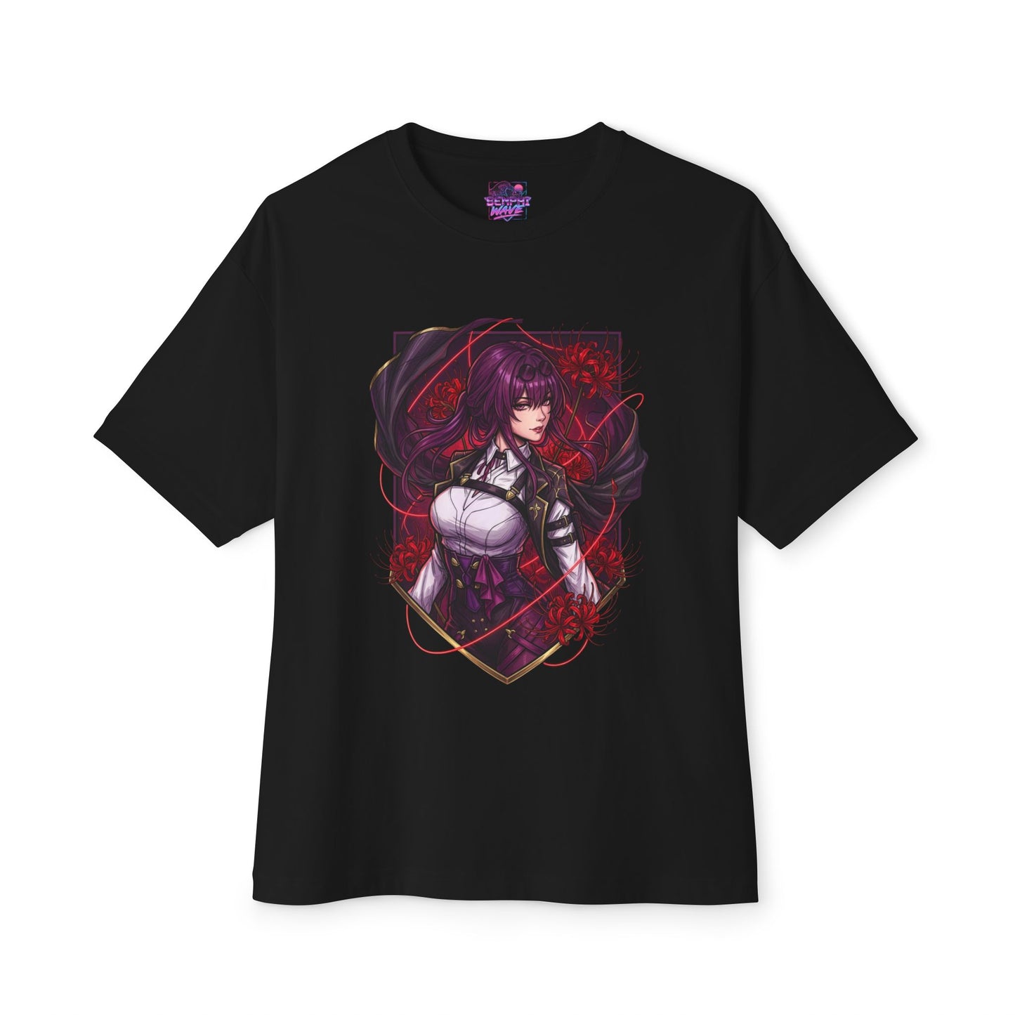 Kafka Honkai Star Rail: Elegant Purple Hair Beauty Premium Oversized Unisex T-Shirt