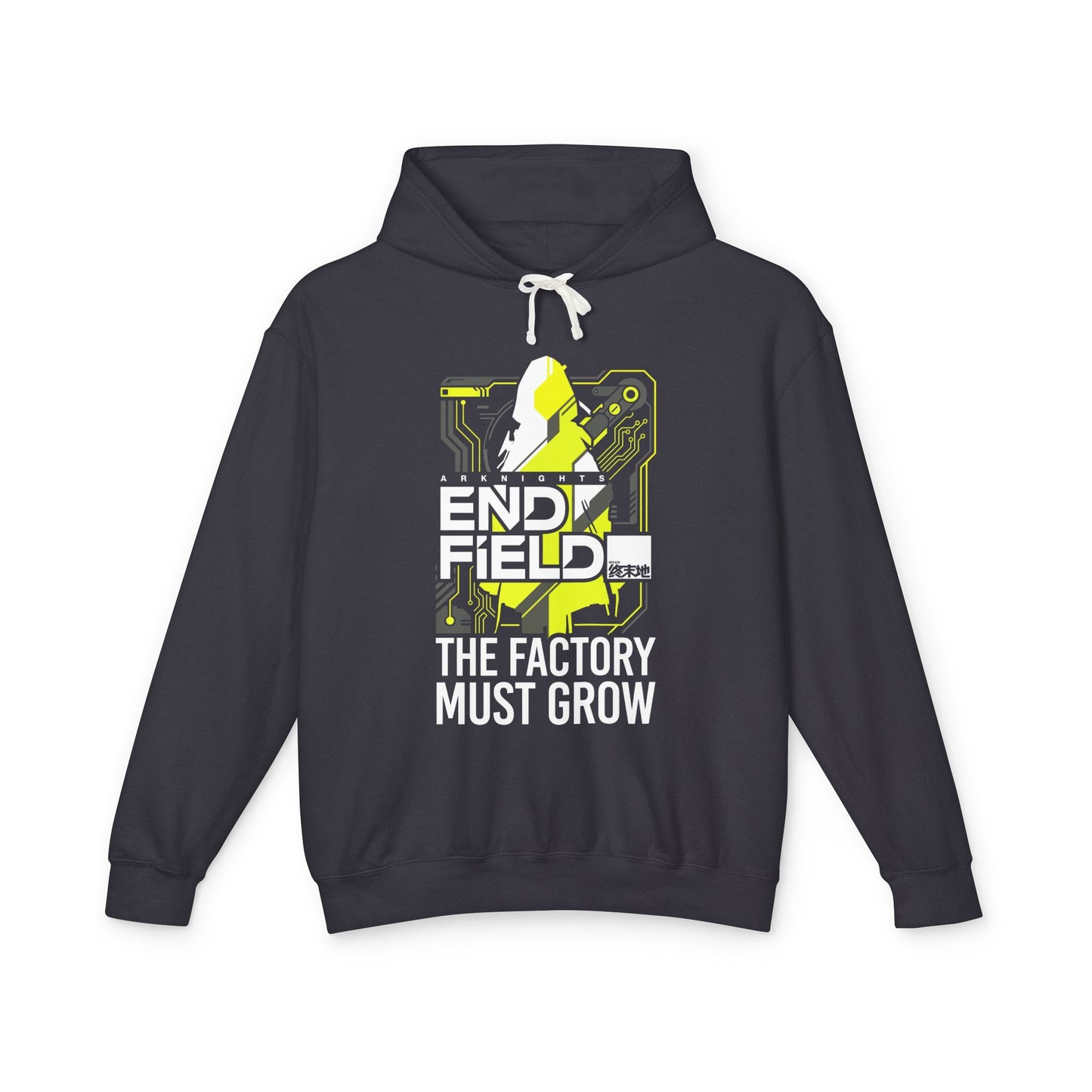 Arknights Endfield The Factory Must Grow Meme Factory Expansion Automation Endless Build Unisex Premium Hoodie