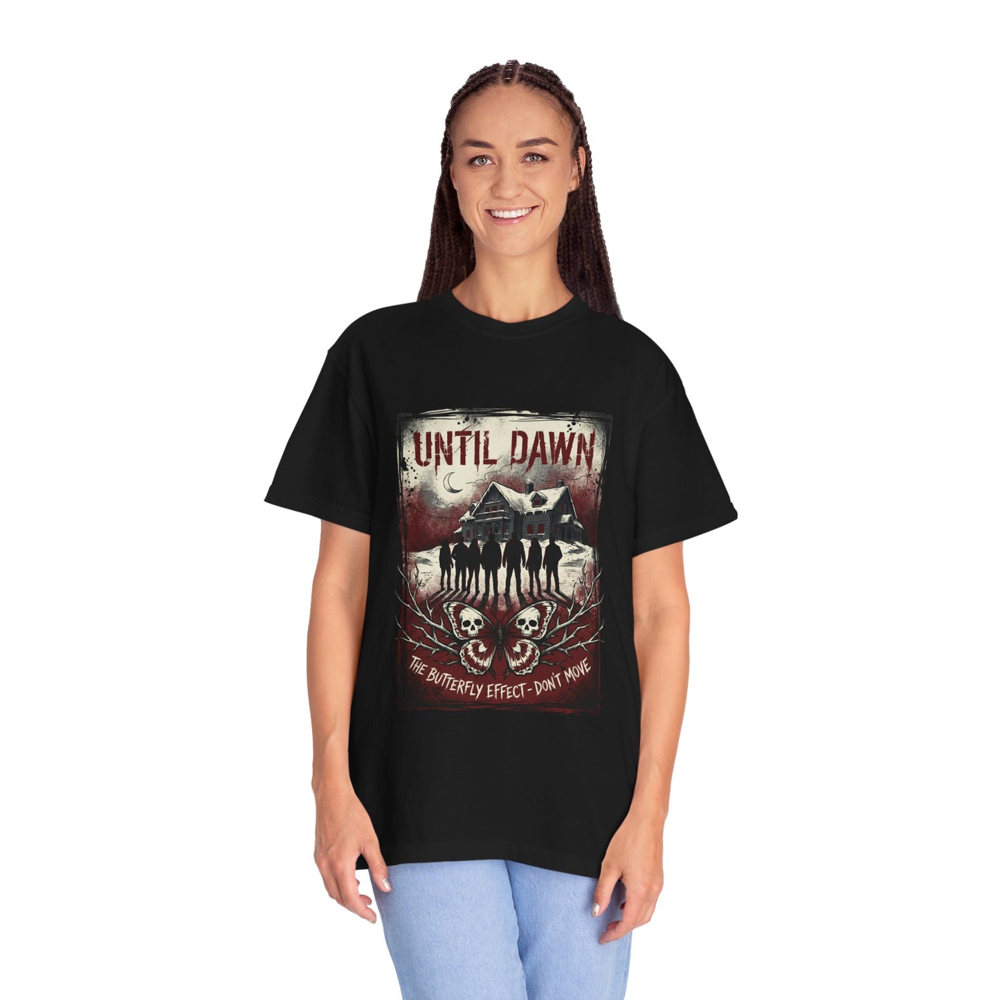 Until Dawn Remake Group Silhouette – 8 Friends Choices Matter Vibes Premium T-Shirt