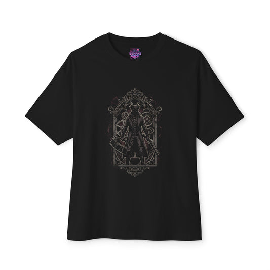 Bloodborne Hunter Saw Cleaver Gothic Frame Oversized T-Shirt