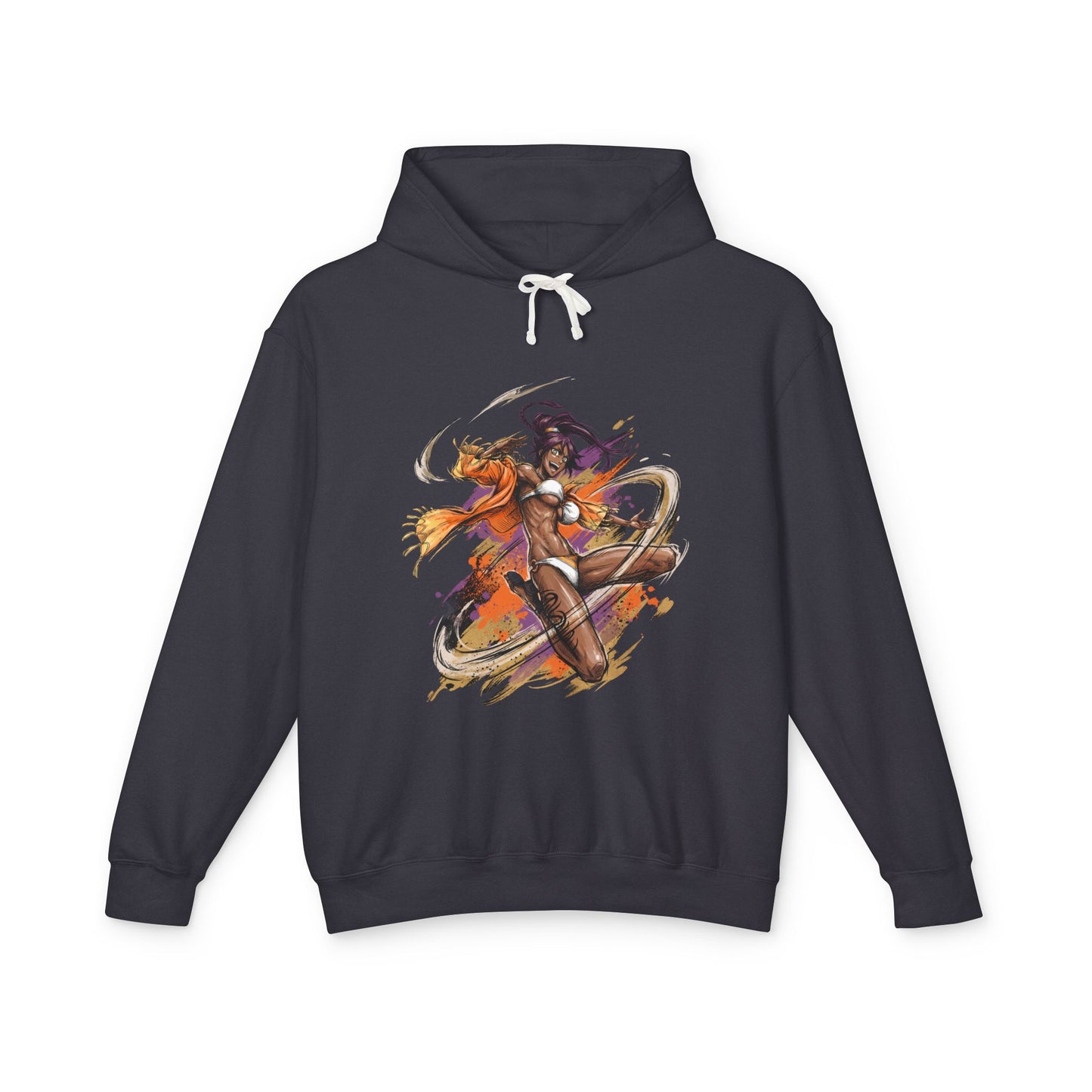 Yoruichi Shihouin Bleach Flash Step Master Hohō Combat Portrait Unisex Premium Hoodie