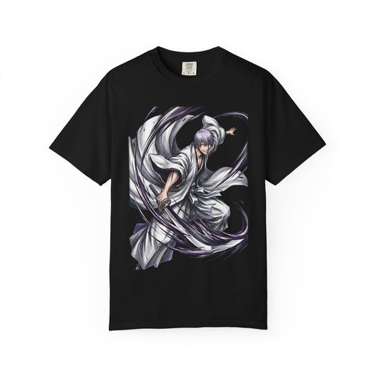 Gin Ichimaru Bleach Fox Grin Silver Hair Portrait Premium T-Shirt