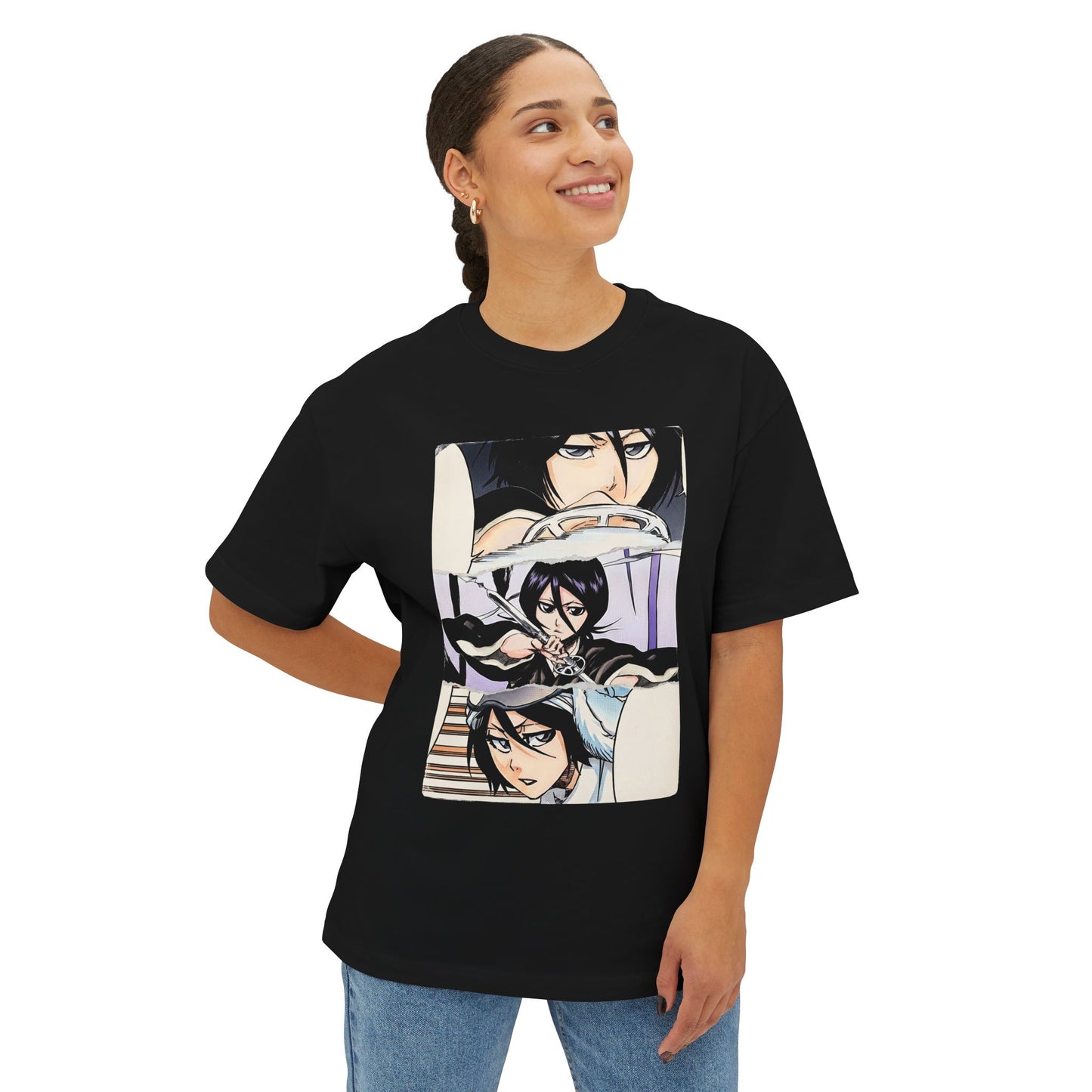 Rukia Kuchiki Bleach Anime Manga Collage Graphic Tee