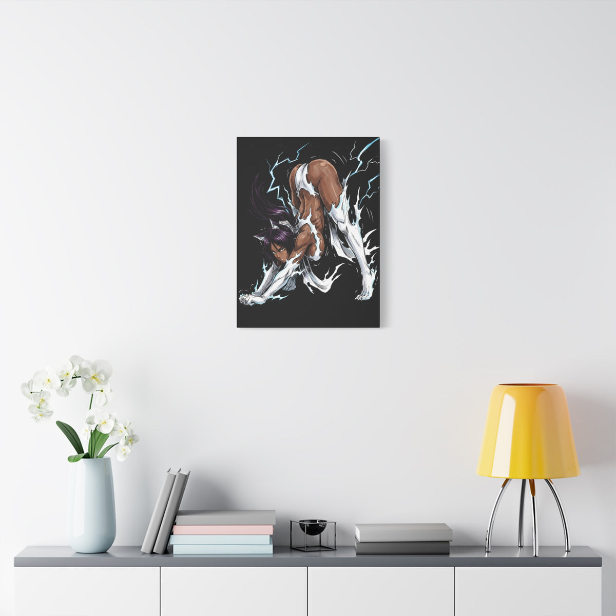 Bleach Yoruichi Shihouin Flash Goddess Martial Arts Master Canvas Print