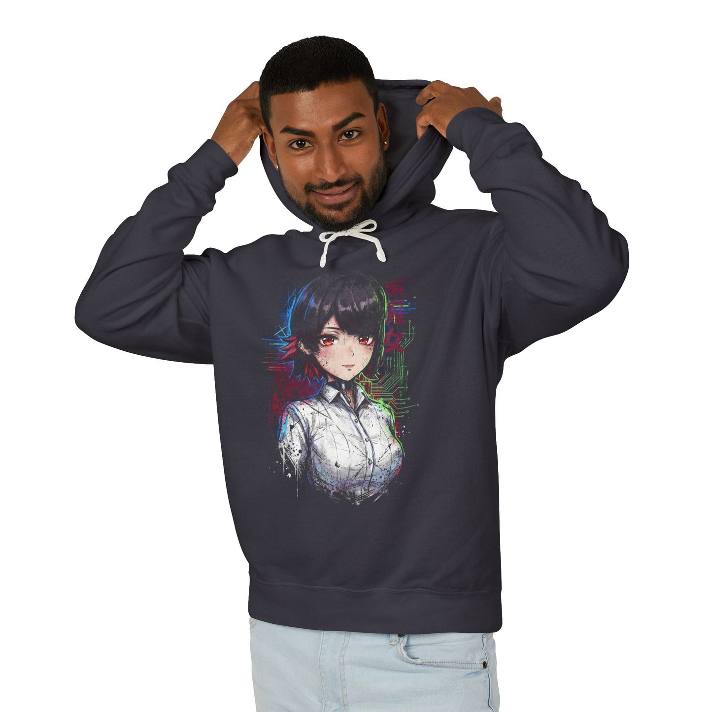 Ellen Joe ZZZ Ice Attack Scissors Sharkboo Tail Portrait Unisex Premium Hoodie