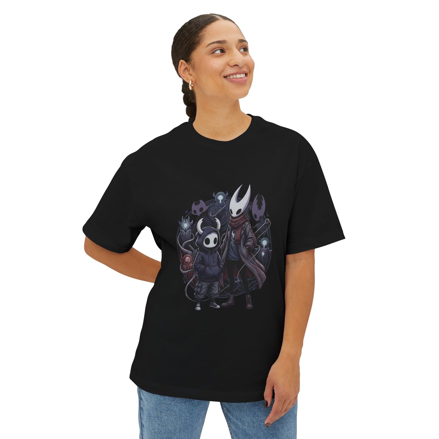 Hollow Knight Ghost: Urban Drip with Nail Weapon Premium Oversized Unisex T-Shirt