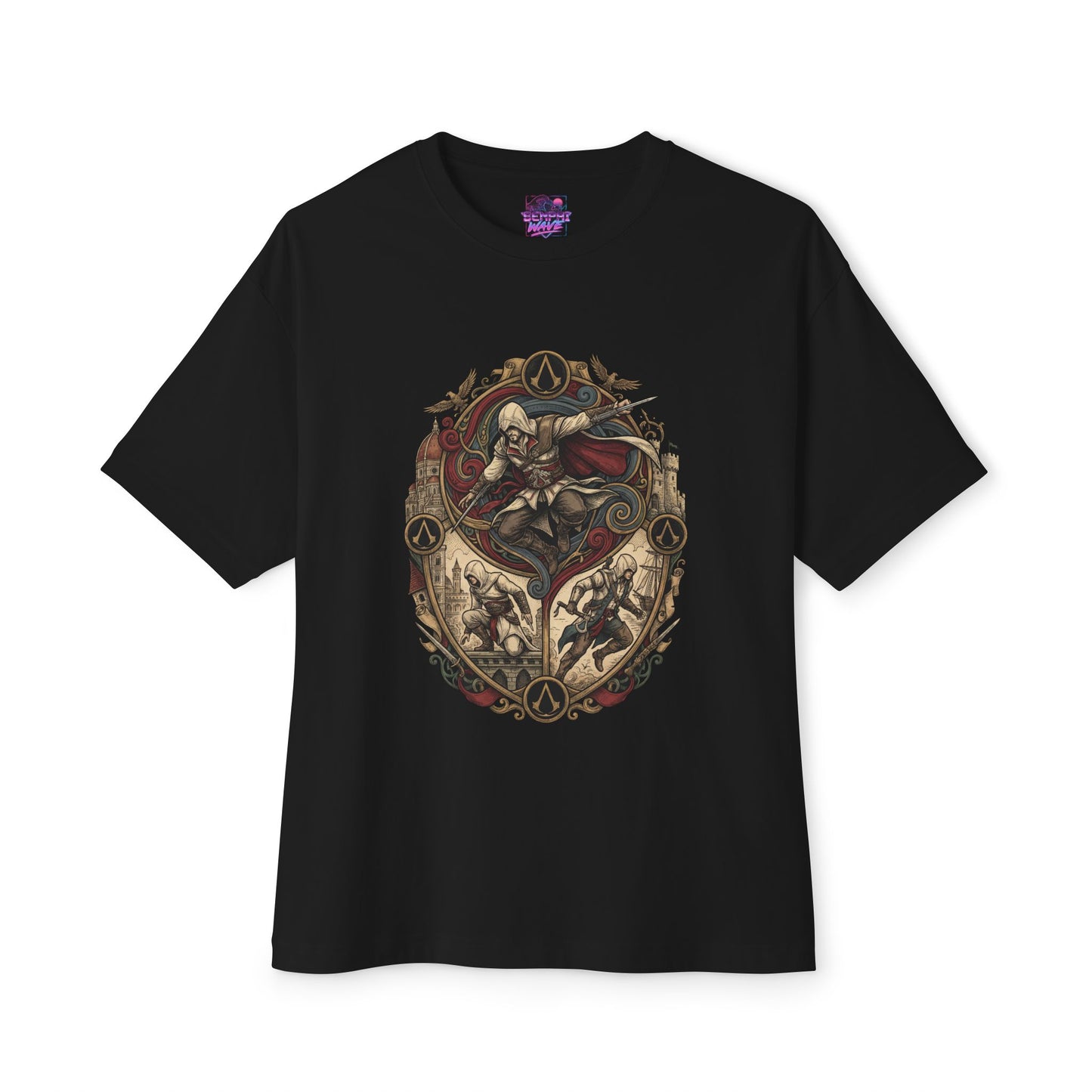 Ezio Auditore Hidden Blade Renaissance Warrior Premium Oversized Unisex T-Shirt