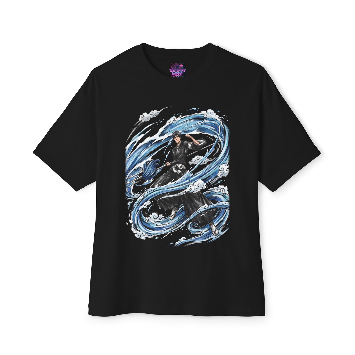 Kaien Shiba Bleach Lieutenant Fan Art Portrait Premium Oversized Unisex T-Shirt