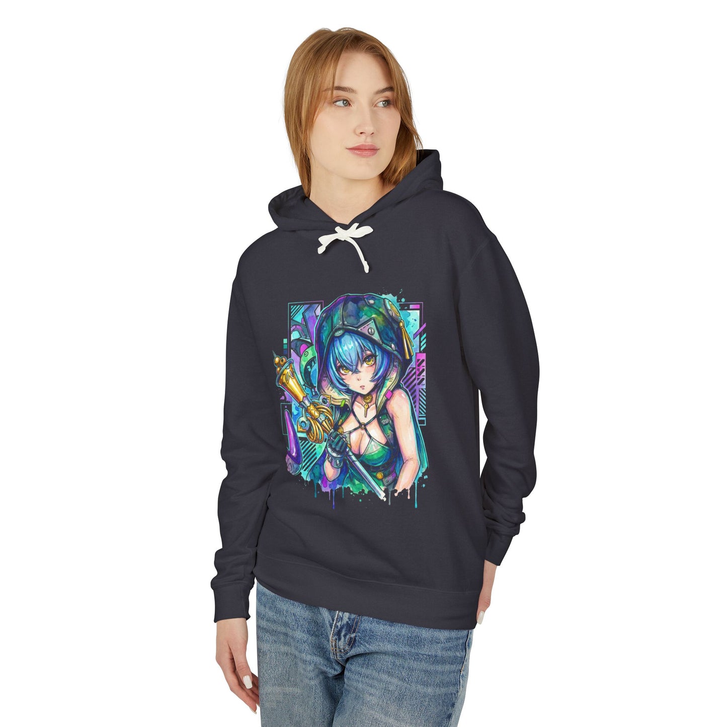 Lucia Elowen ZZZ Spook Shack Goat Thiren Portrait Unisex Premium Hoodie